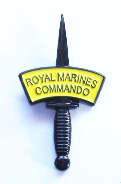 41 COMMANDO ROYAL MARINES CHARCOAL DAGGER LAPEL PIN