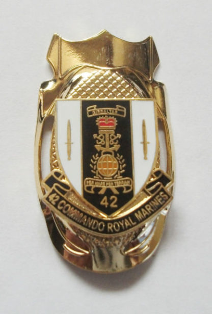 42 COMMANDO ROYAL MARINES SHIELD LAPEL PIN OR WALKING STICK MOUNT - Image 3