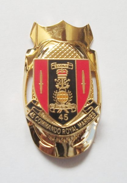 45 COMMANDO ROYAL MARINES SHIELD LAPEL PIN OR WALKING STICK MOUNT - Image 3