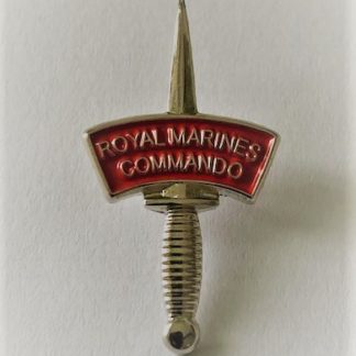 45 COMMANDO ROYAL MARINES DAGGER GOLD or SILVER DAGGER LAPEL PIN QUALITY ITEM - Silver