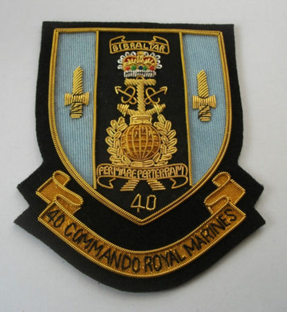 40 COMMANDO ROYAL MARINES BLAZER BADGE