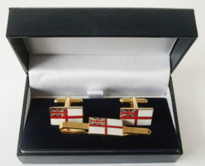 ROYAL NAVY ROYAL ENSIGN TIE SLIDE AND CUFFLINKS