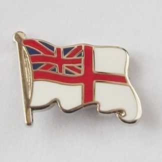 Royal Navy Ensign Lapel Pin Wavy Flag