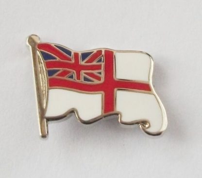 Royal Navy Ensign Lapel Pin Wavy Flag