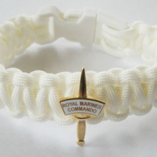 42 COMMANDO DAGGER ROYAL MARINES PARACORD WRISTBAND