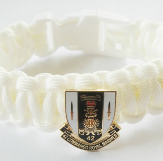 42 COMMANDO SHEILD ROYAL MARINES PARACORD WRISTBAND