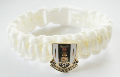 42 COMMANDO SHEILD ROYAL MARINES PARACORD WRISTBAND