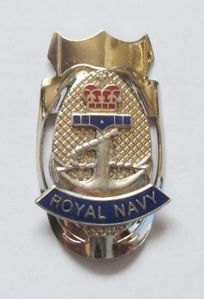 Royal Navy Anchor Silver Walking Stick Mount