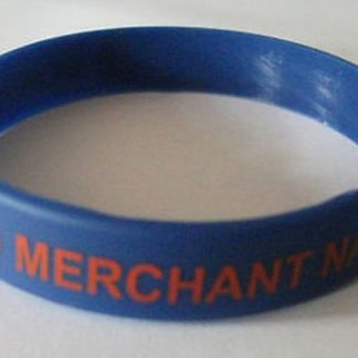 Merchant Navy Silicone Wristband