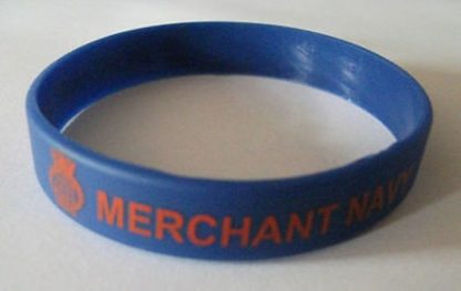 Merchant Navy Silicone Wristband