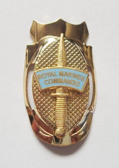 40 COMMANDO ROYAL MARINES GOLD DAGGER WALKING STICK MOUNT