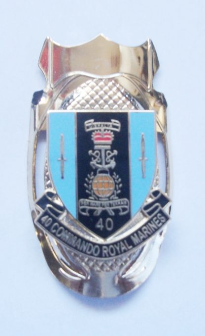 40 COMMANDO SHIELD ROYAL MARINES LAPEL PIN OR WALKING STICK MOUNT QUALITY ITEM - Image 2