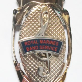 ROYAL MARINES BAND SERVICE LAPEL PIN OR WALKING STICK MOUNT QUALITY ITEM 2 VARIATIONS - Walking Stick Mount