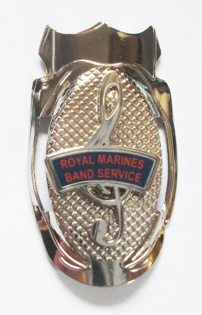 ROYAL MARINES BAND SERVICE LAPEL PIN OR WALKING STICK MOUNT QUALITY ITEM 2 VARIATIONS - Image 2
