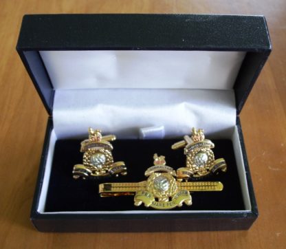 ROYAL MARINE GLOBE AND LAUREL TIE PIN or SLIDE AND CUFFLINKS IN PRESENTATION BOX 3 VARIATION QUALITY ITEM - Image 2
