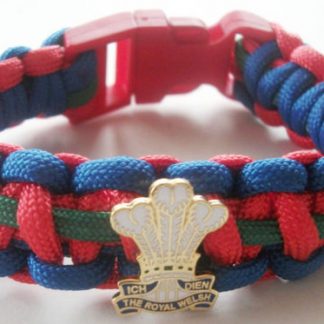 ROYAL WELSH REGIMENT PARACORD WRISTBAND