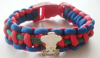 ROYAL WELSH REGIMENT PARACORD WRISTBAND