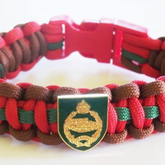 ROYAL TANK REGIMENT PARACORD WRISTBAND