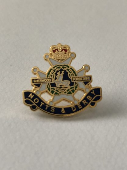 SHERWOOD FORESTERS NOTTS AND DERBY LAPEL PIN