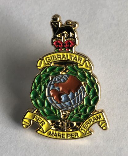 ROYAL MARINES GLOBE AND LAUREL COLOURED