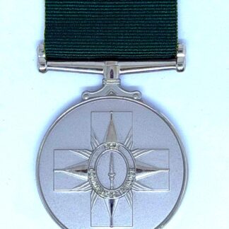 Commando Service Medal with dark green ribbon