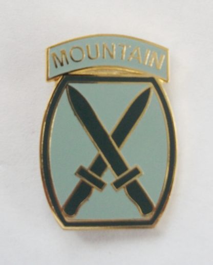 US 10TH MOUNTAIN DIVISION LAPEL PIN