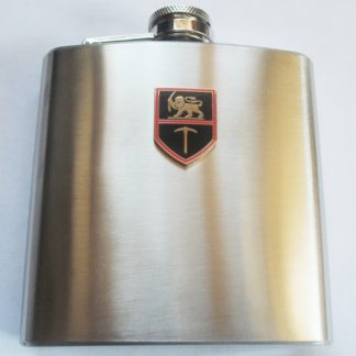 RHODESIAN ARMY HIP FLASK IN STAINLESS STEEL QUALITY ITEM GREAT GIFT