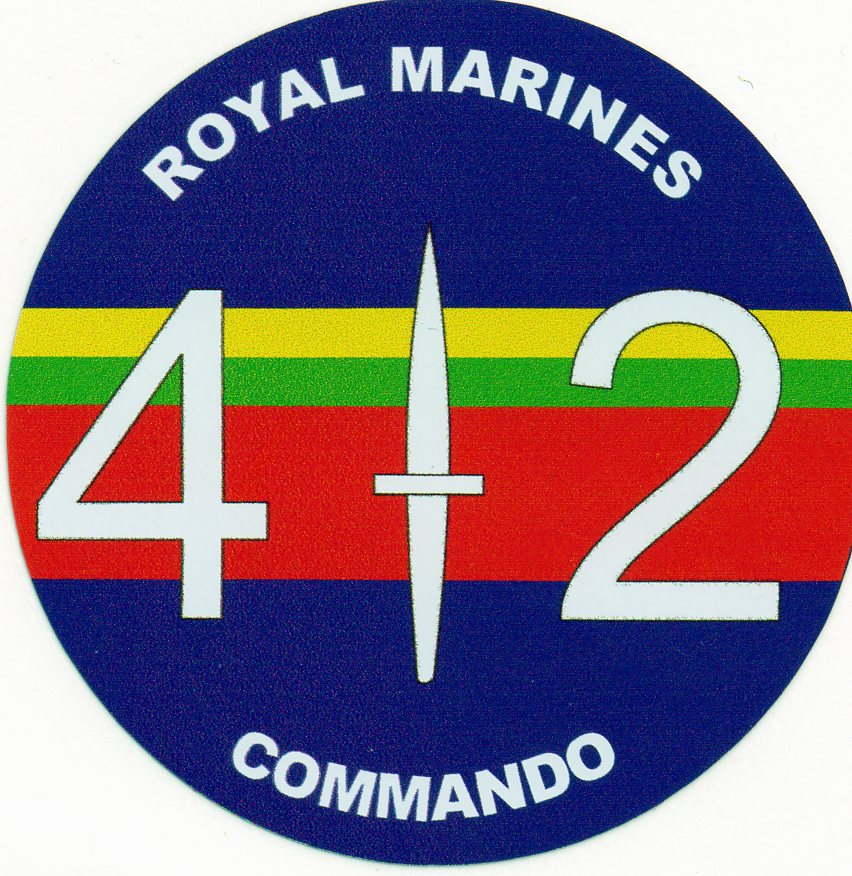 Royal Marines car bumper stickers with various military slogans