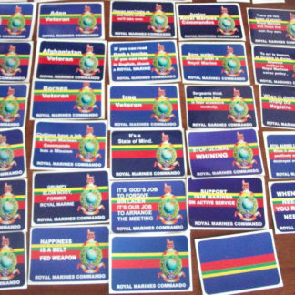 ROYAL MARINES CAR BUMPER STICKER WITH SLOGANS VARIOUS