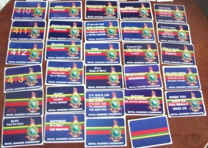 ROYAL MARINES CAR BUMPER STICKER WITH SLOGANS VARIOUS