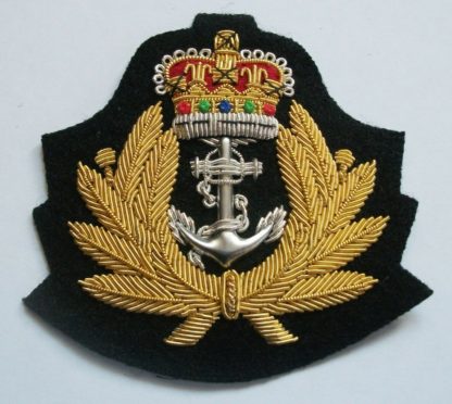 ROYAL NAVY GOLD AND SILVER WIRE BLAZER BADGE