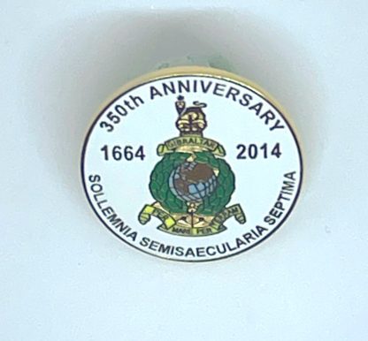 ROYAL MARINES 350TH ANNIVERSARY COMMEMORATIVE LAPEL PIN 1664-2014
