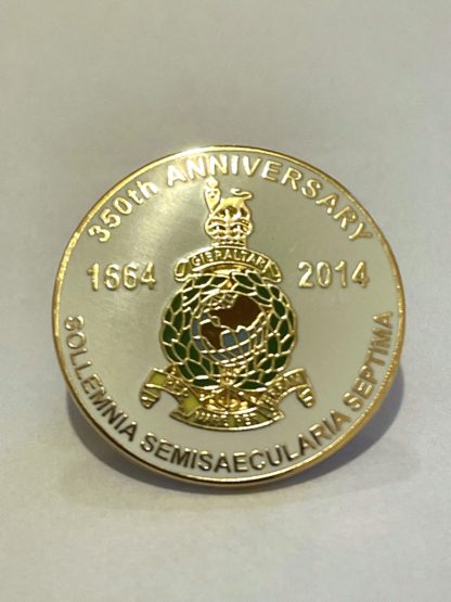 ROYAL MARINES 350TH ANNIVERSARY COMMEMORATIVE LAPEL PIN 1664-2014