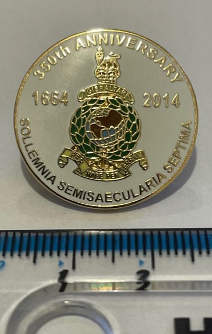 ROYAL MARINES 350TH ANNIVERSARY COMMEMORATIVE LAPEL PIN 1664-2014