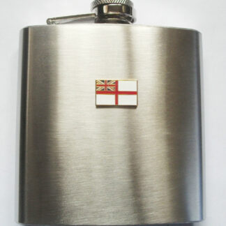 ROYAL NAVY WHITE ENSIGN HIP FLASK