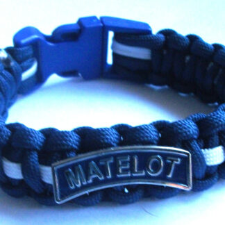 ROYAL NAVY MATELOT PARACORD WRISTBAND WITH BADGES