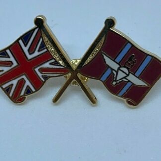 Parachute Regiment and Union Flag Military Lapel Pin Badge