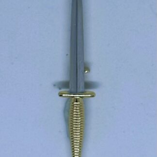 COMMANDO DAGGER LAPEL PIN - LARGE - Gold and Silver Bi Metal