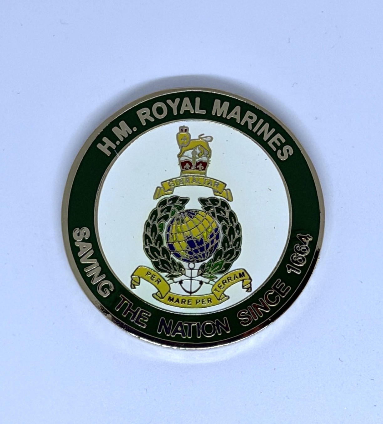 Royal Marines Saving the Nation Since 1664 Challenge Coin